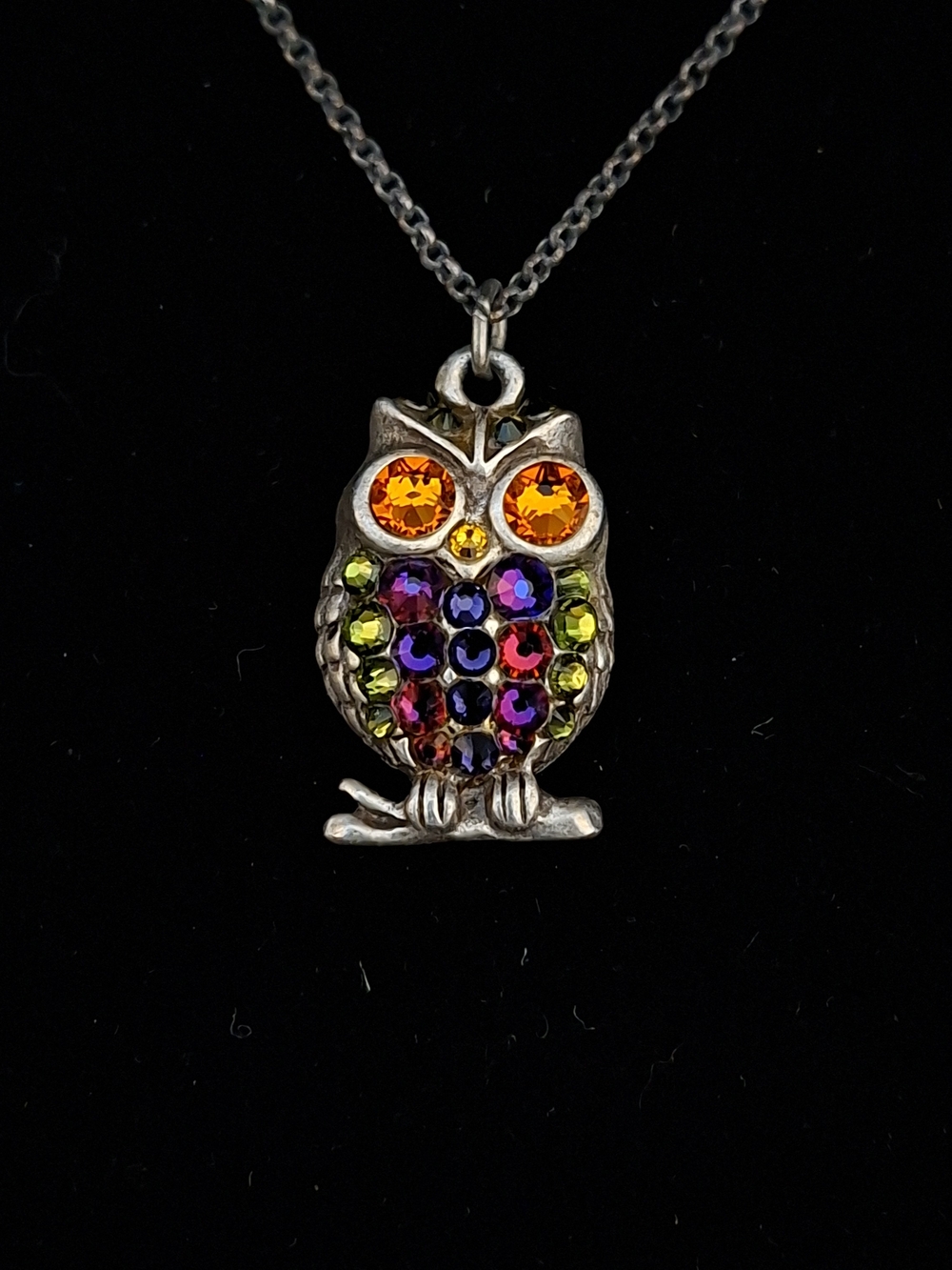 Anne Koplik Designs - Sophia- Crystal Owl Necklace